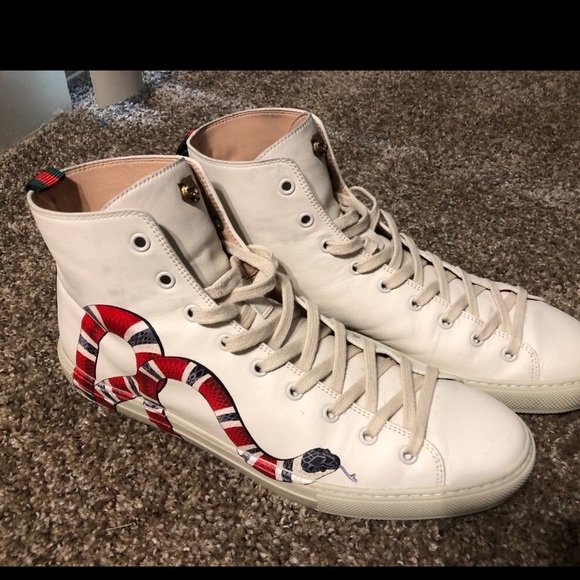 gucci major snake high top sneaker